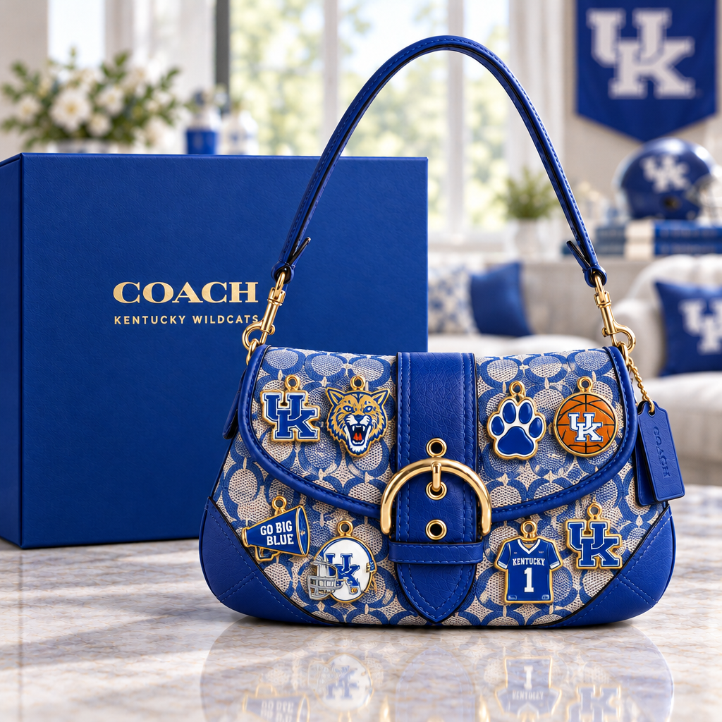 Kentucky Wildcats Soho Bag With Charm