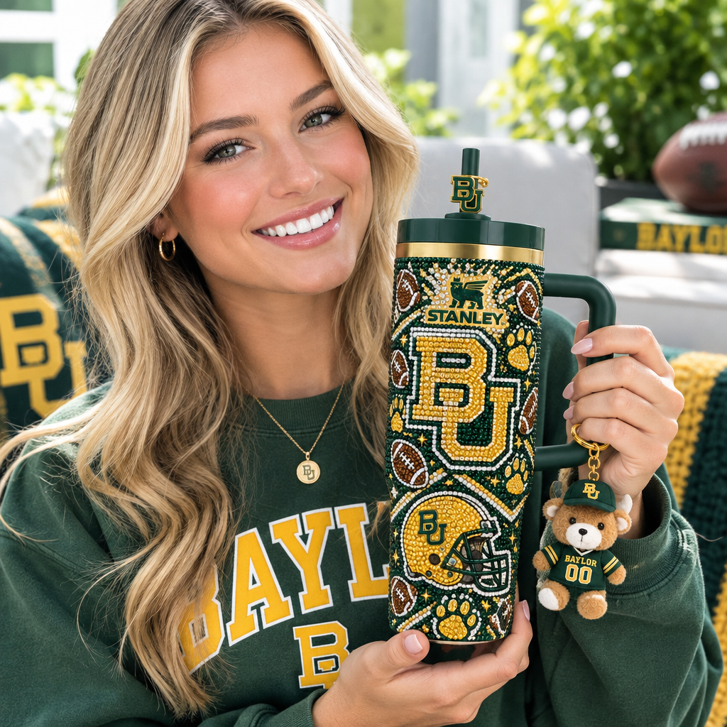 Baylor Bears 40oz Tumbler With Handle TTNL