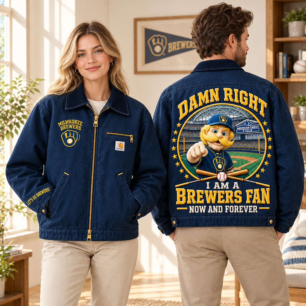 Milwaukee Brewers Embroidered Detroit Jacket