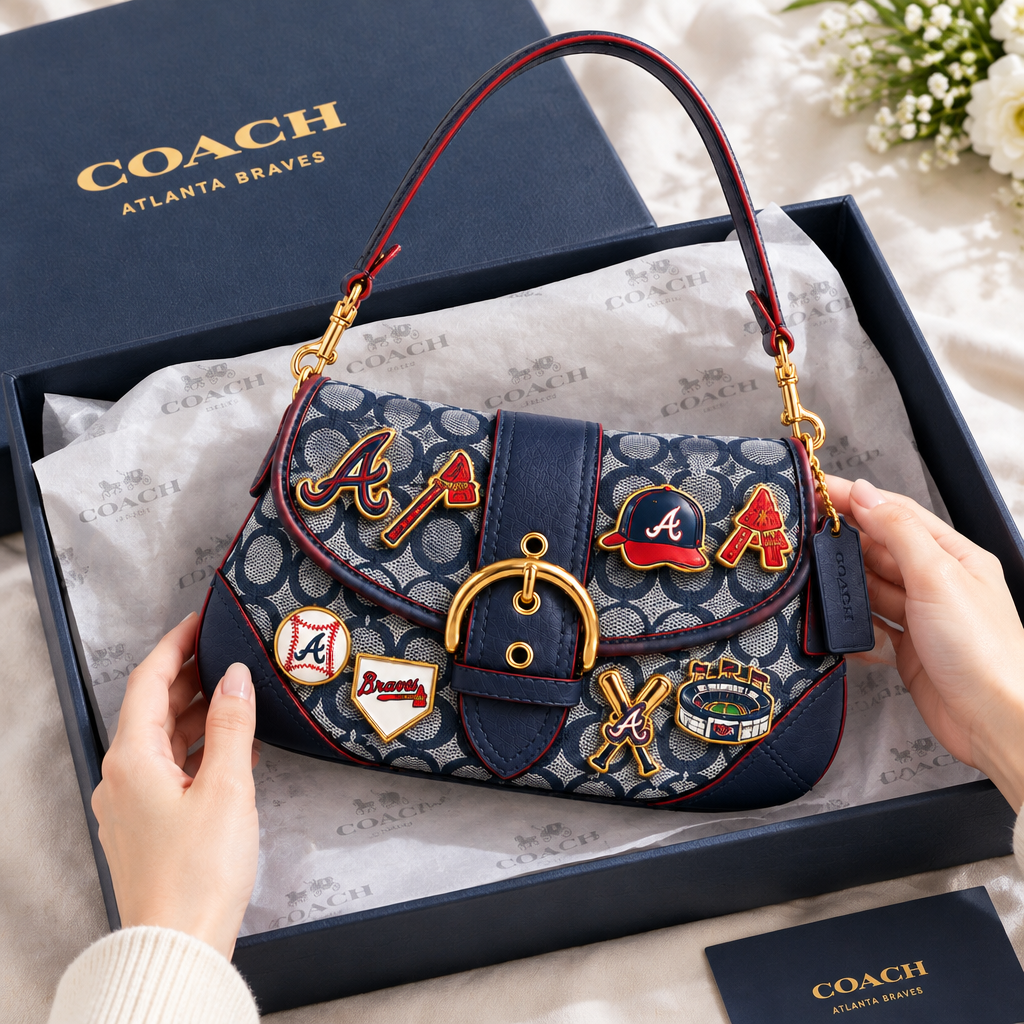 Atlanta Braves Soho Bag With Charm