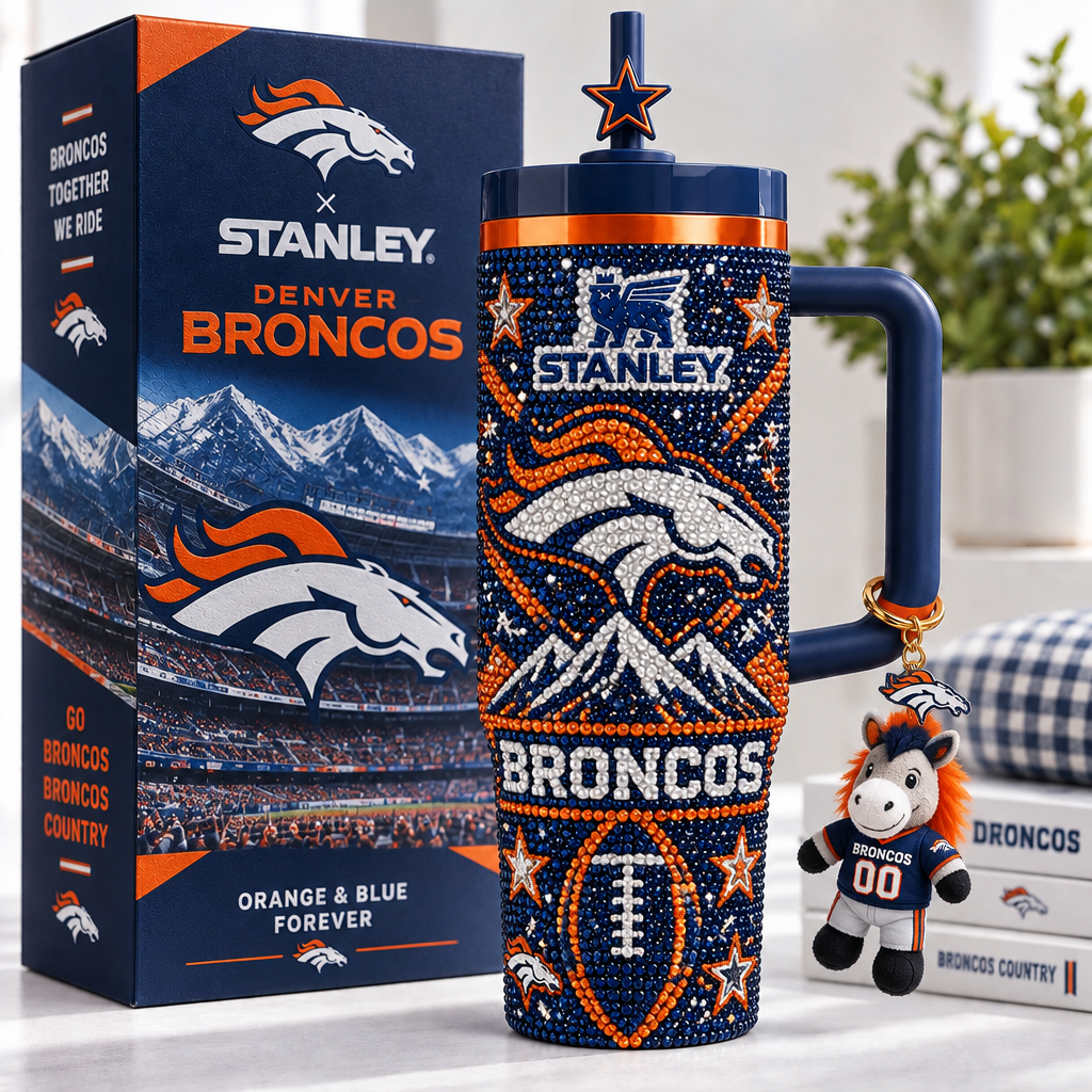 Denver Broncos 40oz Tumbler With Handle TTNL